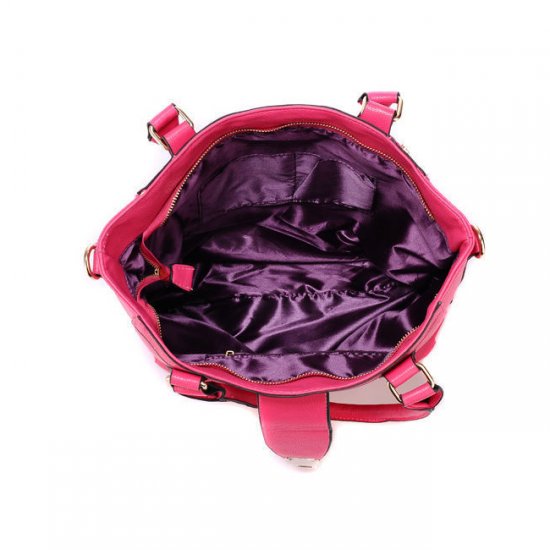 Coach Turnlock Medium Fuchsia Satchels BBQ